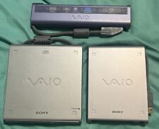 Sony Vaio 3 Piece Accessories Lot CD-Rom Drive PCGA-CD51, 3.5 Drive PCGA-FD5 EUC picture