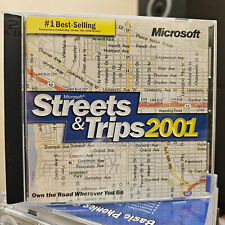 Microsoft Streets And Trips 2001 PC 2  CD-ROM set Windows NT 98 picture