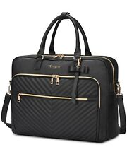 Taygeer 17 Inch Laptop Bag for Women, Large Convertible Quilted Briefcase Bac... picture