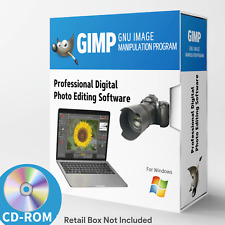 NEW PRO Photo Graphic Design Image Editing Software-GIMP w/ Photo shop Guide CD picture