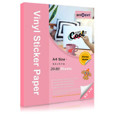 20-80Sheets Printable Vinyl Sticker Paper Outdoor Decals Waterproof Inkjet+Laser picture