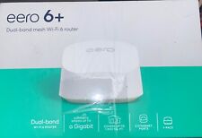 Eero 6+ Dual Band Mesh Wi-Fi 6 Router R010001 With Original Box, Charger & Cable picture