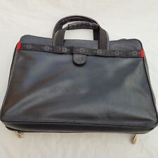 Swiss Gear Wenger Black Leather 15 inch Pro Folio Briefcase with Calculator picture