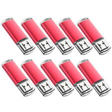Red USB 2.0 10pack Metal Rectangle Flash Drives Data Storage 1g 2g 4g 8g 16g 32g picture