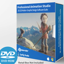 Animation Studio- PRO 3D/2D Motion Graphic Design Software Suite-DVD Windows/Mac picture
