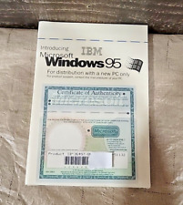 🖥️😊 New Sealed Microsoft Windows 95 With Certificate of Authenticity picture