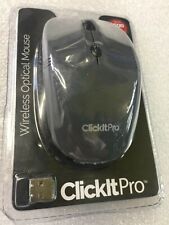 brand new Click It Pro Wireless Optical Mouse 1600 dpi resolution sealed  picture