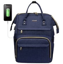 LOVEVOOK Laptop Backpack New With Tags Blue w/Gold Zippers picture
