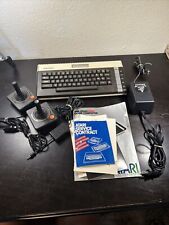 Atari 600XL Vintage Home Computer Powers On Controllers, Power, Papers, Adapter picture