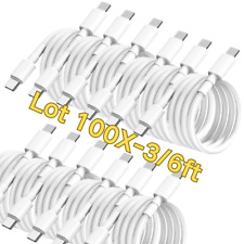 100x 20W PD Fast Charger Cable USB C Cord For iPhone 14 13 12 11 Pro XR XS 8 Lot picture