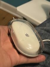 Genuine Vintage Apple Pro Optical USB Mouse Wired (Clear/White) M5769 picture