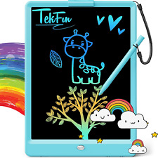 TEKFUN LCD Writing Tablet Doodle Board, 10Inch Colorful Drawing Tablet Writing P picture