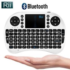 NEW Rii i8+BT Mini Wireless Keyboard With Touchpad Bluetooth Slim Design WHITE picture