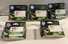 5 HP Officejet 951XL Magenta / Yellow High Capacity Ink Cartridges Exp 2023 2024 picture