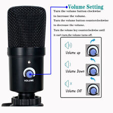 USB Microphone Condenser Kit Complete Set For Chatting Recording  iPhone Mic USA picture