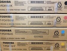 Genuine Toshiba TF-C415 (TFC415) CMYK Complete Toner Set SEALED OEM SET  picture