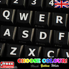 English US LARGE LETTER Non-Transparent Keyboard Stickers Laptop PC 4 Colours picture