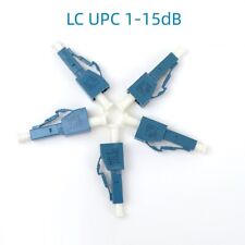 6PCS LC UPC Fiber Optical fixed attenuation adapter SM attenuation 1-15dB picture