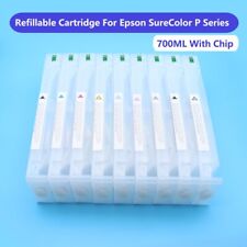 9Colors 700ml Ink Cartridges with Chips For Epson Surecolor P6000 P8000 Printer  picture