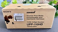 Box of 10 Sony UPP-110HD Type II High Density 110mm x 20m Paper Roll OEM SEALED picture