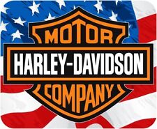 Harley Davidson American Flag  Computer / Laptop Mouse Pad picture