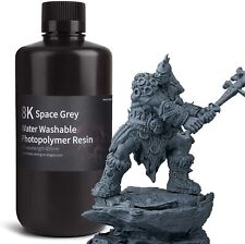 【BUY 5 PAY 3】ELEGOO 8K Water Washable Photopolymer Resin 405nm Space Grey 1kg picture