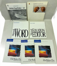 Vintage Microsoft Word 5.0 Macintosh 1991 AppleTalk 1986 FileMaker Manuals Lot picture