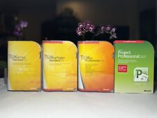 Genuine Microsoft Office Project Standard Visio & Professional Lot of 4 VG+ picture