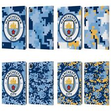 MAN CITY FC DIGITAL CAMOUFLAGE LEATHER BOOK WALLET CASE FOR APPLE iPAD picture