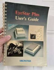 Microtek Eyestar Plus User's Guide Manual 1989 USA Vintage Computer Prop Rare picture