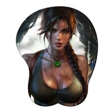Sexy Lara Croft Anime Silicone Mousepad Cartoon Top 3D Gaming Mouse Pad picture