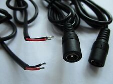 20 pcs DC Power 5.5x2.1mm Female Jack Connector 22AWG Cable 100cm 1m New picture