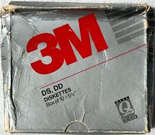 Vintage 3M DS,DD Diskettes Box of 10 - 5 1/4