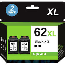 2PK Black for HP 62 XL Ink Cartridge ENVY 5664 5665 7644 OfficeJet 200 5740 8040 picture