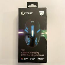 U YOUSE Wired  Color Changing LED Gaming  Mouse  NEW Open Box Laptop Desktop picture