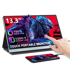 13.3inch Portable TouchScreen Monitor 1080P for Laptop Ps5 with HDMI USB C Input picture