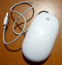 Vintage White Apple MAC A1152 Mighty Mouse Optical Mouse USB Wired picture
