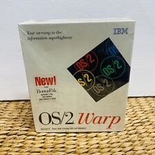 New Sealed IBM OS/2 Warp Version 3 Operating System Plus Bonus Pack 1994 Rare  picture