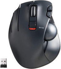 ELECOM EX-G Left-Handed Trackball Mouse, 2.4GHz Wireless, Thumb Control, with picture