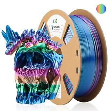 PLA+ Silk Multicolor Dual Tricolor 1.75mm 1KG 3D Printer Filament Rainbow Shiny picture