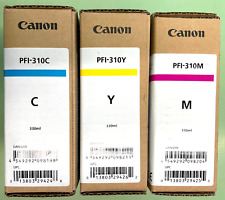 Canon PFI-310 CYM Genuine Toner Set of 3  TX2000, TX3000, TX4000  2020-2023 NEW picture