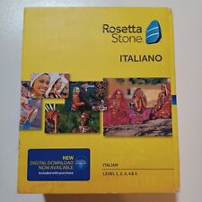 New Rosetta Stone Italiano Version 4 Level 1-5 Complete Set picture