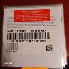 New SEALED Microsoft Dell Windows 8 Pro Key Only PC0xy JN38V_A00 picture