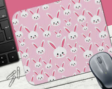 Rabbit #8 - MOUSE PAD - Animal Print Bunny Ears Easter Pink Cute Gift picture