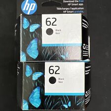 2Pack HP 62 Black Ink Cartridge, ~200 pages Expired Date: Apr 2024 picture