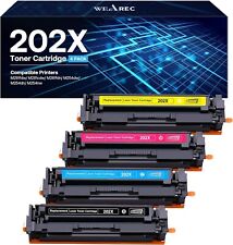 202X Toner Cartridges High Yield 4 Pack 202A Compatible with HP 202X 202A Color picture