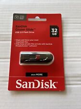 Sandisk Cruzer Glide. USB 2.0 FlSh Drive. 32 GB ( SDCZ60-032G-AW46) New. Sealed picture