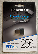Samsung 256GB USB Fit Plus USB 3.1 Flash Drive Brand New MUF-256AB 887276265940 picture