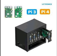 UCTRONICS Upgraded Complete Enclosure for Raspberry Pi Cluster For RPi3, RPi4 picture