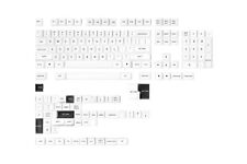 DROP MT3 Black-on-White Keycap Set, ABS Hi-Profile Keycaps, Doubleshot Legend... picture